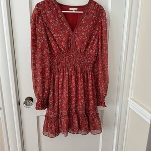 Max Studio red paisley dress